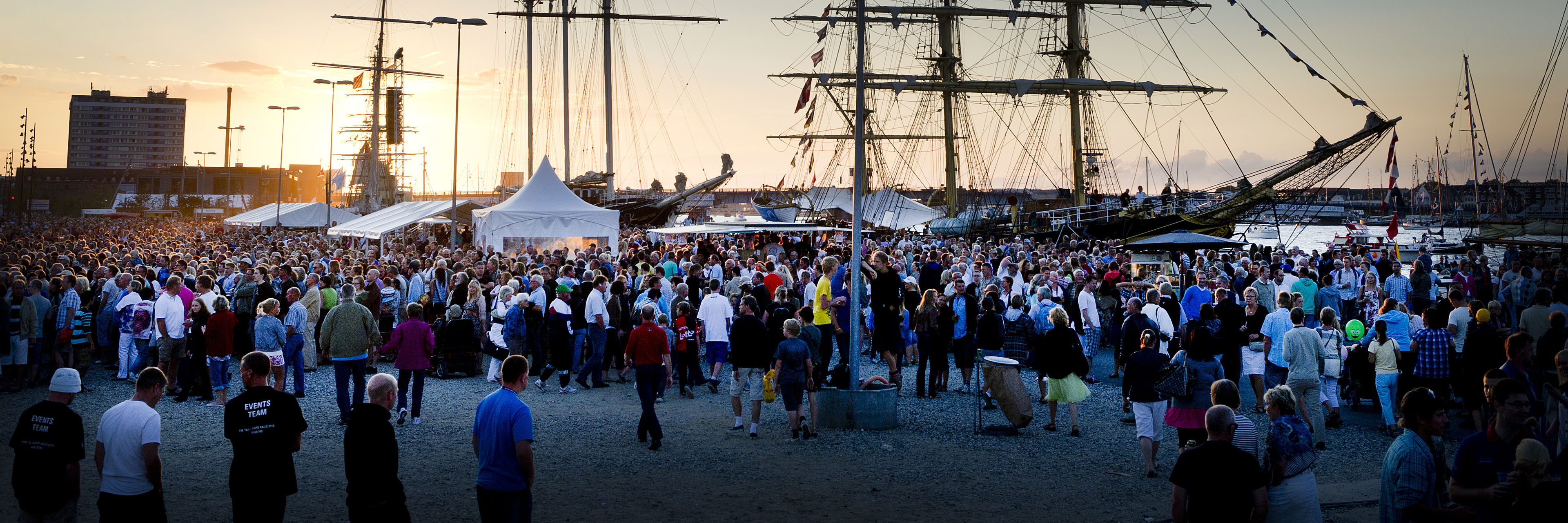 Skibe på havnen i Aalborg